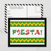 Carte Postale invitation à la fête (Devant / Derrière)