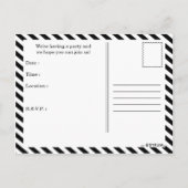 Carte Postale invitation à la fête (Dos)
