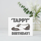 Carte Postale Invitation à la fête d'anniversaire chaussure à ta (Debout devant)