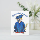 Carte Postale Invitation à la fête de célébration de la remise d (Debout devant)