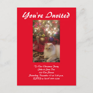 Carte Postale Invitation à la fête de Noël