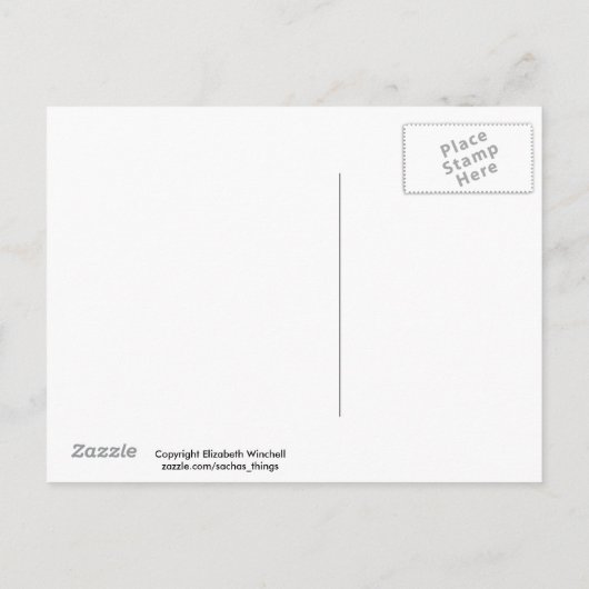 Carte Postale Invitation à la fête de Noël (Dos)