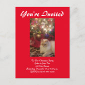 Carte Postale Invitation à la fête de Noël (Devant)