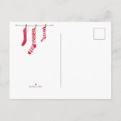 Carte Postale Invitation à la fête de Père Noël secret (Dos)