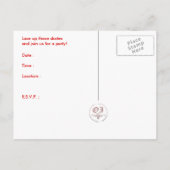 Carte Postale invitation à la fête de skate splatz (Dos)