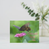 Carte Postale Invitation à la fête des papillons (Debout devant)