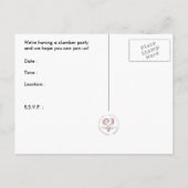 Carte Postale invitation à la fête : nuit (Dos)