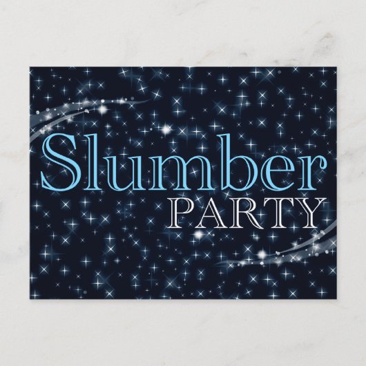 Carte Postale invitation à la fête : starshine (Devant)