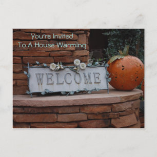Carte postale Invitation à la maison