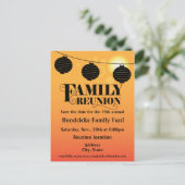 Carte Postale Invitation à la réunion familiale (Debout devant)