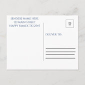 Carte postale Invitation à la réunion familiale mi (Dos)