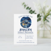 Carte postale Invitation à la réunion familiale mi (Debout devant)