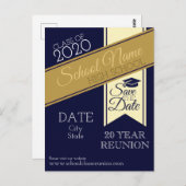 Carte postale Invitation à la réunion scolaire (Devant / Derrière)