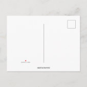 Carte Postale Invitation à la soirée de la Saint-Valentin "Cœurs (Dos)