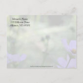 Carte Postale Invitation à la vente de jardin (Dos)
