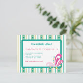 Carte Postale Invitation à l'anniversaire de la fille Tween (Debout devant)