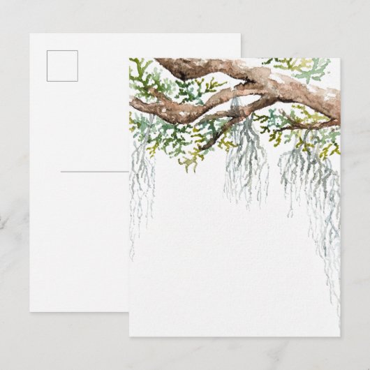 Carte Postale Invitation à l'aquarelle de pays bas (Devant / Derrière)