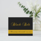 Carte Postale Invitation à l'essai de promotion de la ceinture n (Debout devant)