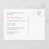 Carte Postale Invitation à l'événement d'entreprise de trèfle or (Dos)