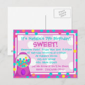 Carte Postale Invitation à traiter Bubblegum (Devant / Derrière)