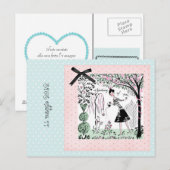 Carte Postale invitation à une fête d'anniversaire (Devant / Derrière)