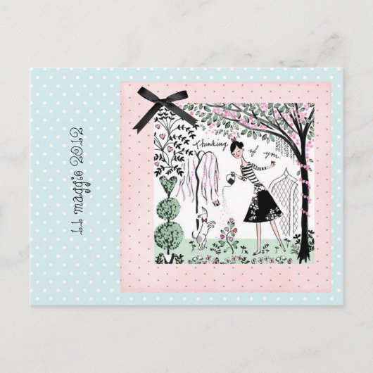 Carte Postale invitation à une fête d'anniversaire (Devant)