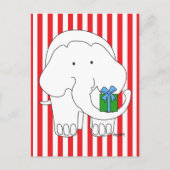 Carte Postale Invitation à une fête de l'éléphant blanc (Devant)