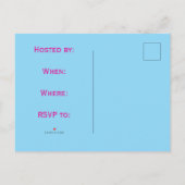 Carte Postale Invitation à une soirée en calèche (Dos)