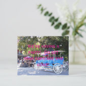 Carte Postale Invitation à une soirée en calèche (Debout devant)