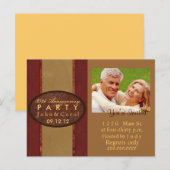 Carte Postale Invitation anniversaire (Devant / Derrière)