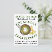 Carte Postale Invitation annuelle Chili Cookoff Cook Off Event (Debout devant)