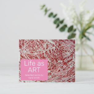 Carte postale Invitation Art Show