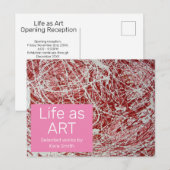 Carte postale Invitation Art Show (Devant / Derrière)