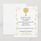 Carte Postale Invitation au baptême (Devant / Derrière)