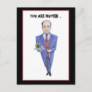 Carte postale Invitation au mystère du meurtre de 