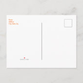 Carte postale Invitation avion de mon parti (Dos)