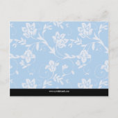 Carte Postale Invitation baby shower (Dos)