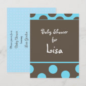 Carte Postale Invitation baby shower (Devant / Derrière)
