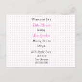 Carte Postale Invitation baby shower (Dos)