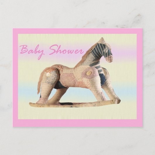 Carte Postale Invitation baby shower (Devant)