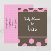 Carte Postale Invitation baby shower (Devant / Derrière)