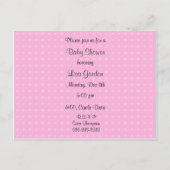 Carte Postale Invitation baby shower (Dos)