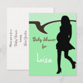 Carte Postale Invitation baby shower (Devant / Derrière)