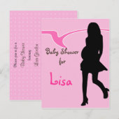 Carte Postale Invitation baby shower (Devant / Derrière)