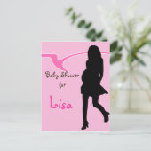 Carte Postale Invitation baby shower (Debout devant)