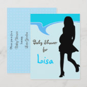 Carte Postale Invitation baby shower (Devant / Derrière)