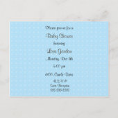 Carte Postale Invitation baby shower (Dos)