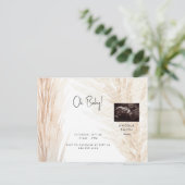 Carte postale Invitation Baby shower à ultrasons n (Debout devant)