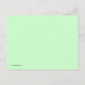 Carte Postale Invitation Baby shower bébé éléphant (Dos)