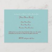 Carte postale Invitation Baby shower de la cigogne (Dos)